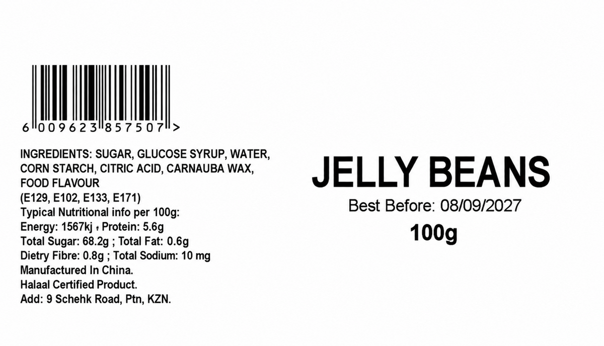 Jelly Beans barcode and product information